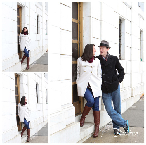 Winter Engagement Photos Saratoga NY