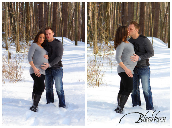 Maternity Winter Snow Portraits