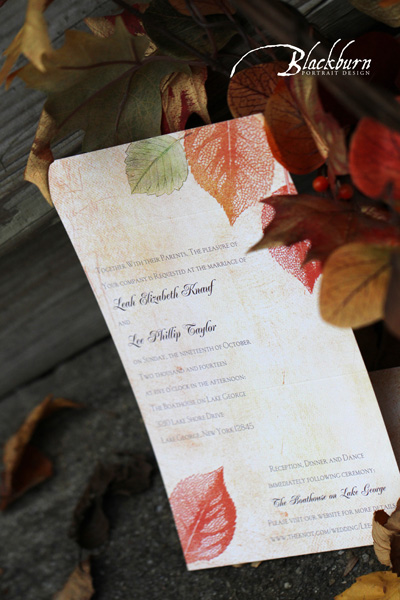 Autumn Lake George Wedding Photo