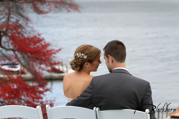 Lake George Fall Foliage Wedding Photo