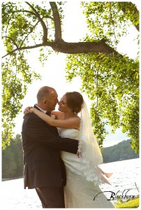 Crooked Lake Outdoor Summer Wedding Photos