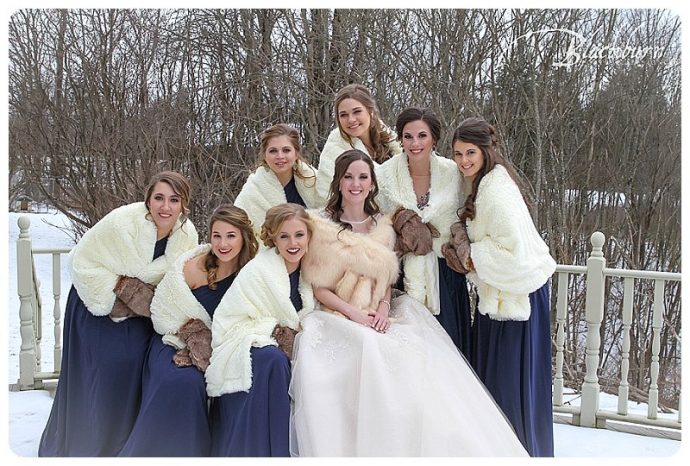 Winter Wedding Bridesmaids photo