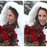 Winter Bride in Snow Photo