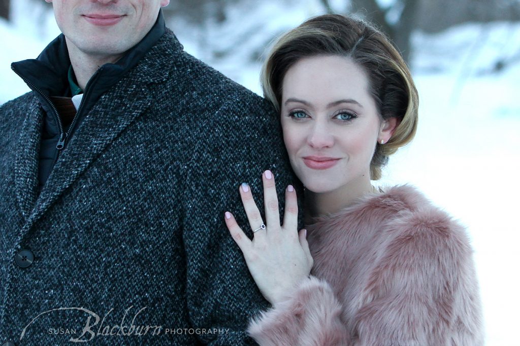 Winter Bride detail Photo Saratoga Springs NY