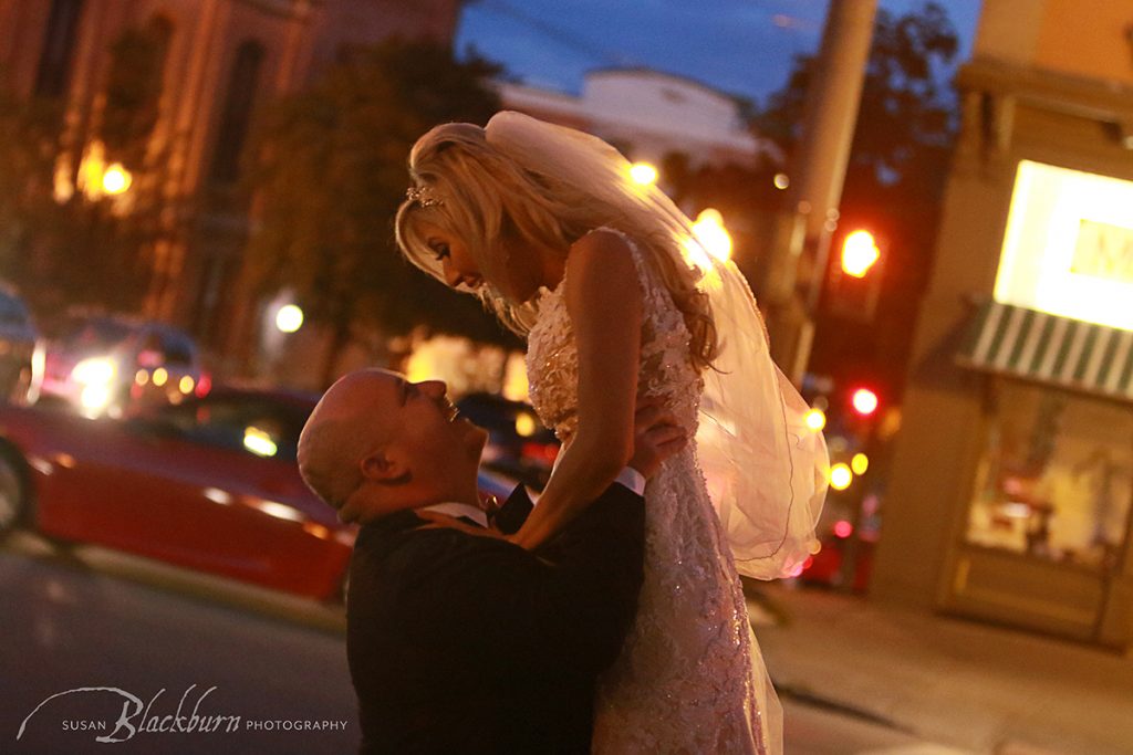 Downtown Saratoga Springs NY Wedding Photo