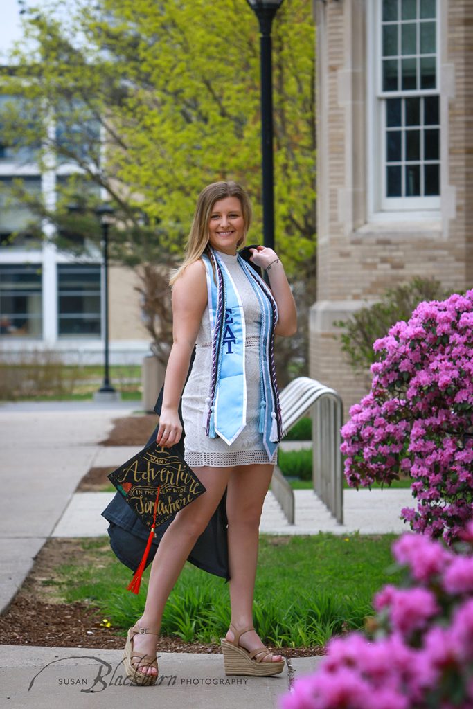 Cap and Gown Senior Portrait Session Saratoga NY