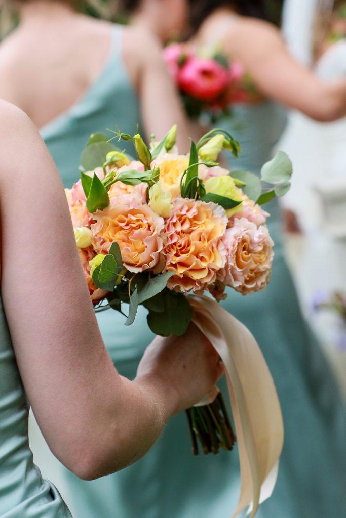 Wedding Album Detail Photo of a wood place setting at a barn reception in Saratoga NY