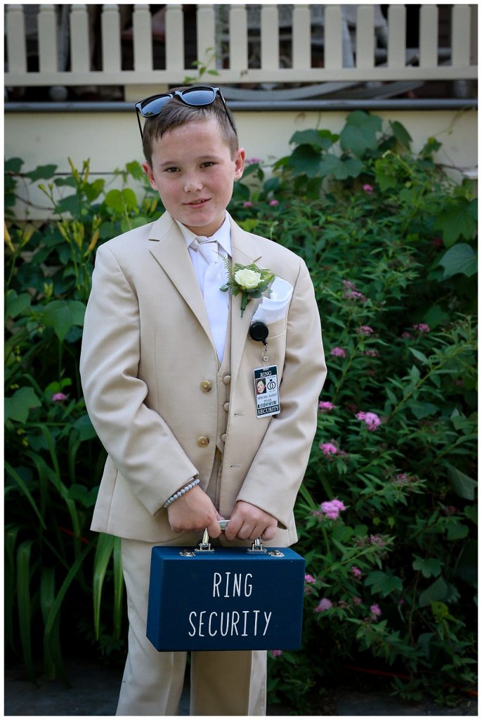 Saratoga NY Ringbearer Photo