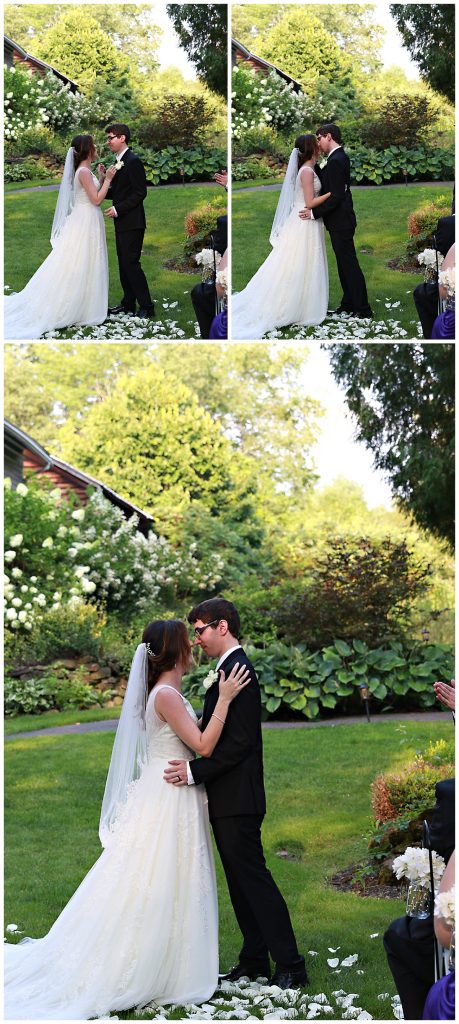 Wedding Ceremony Kiss Photos