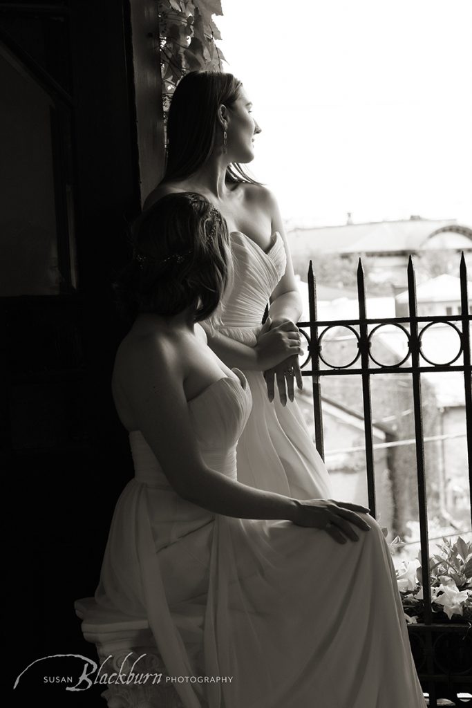 Black and White Bridal Fashion Photo
