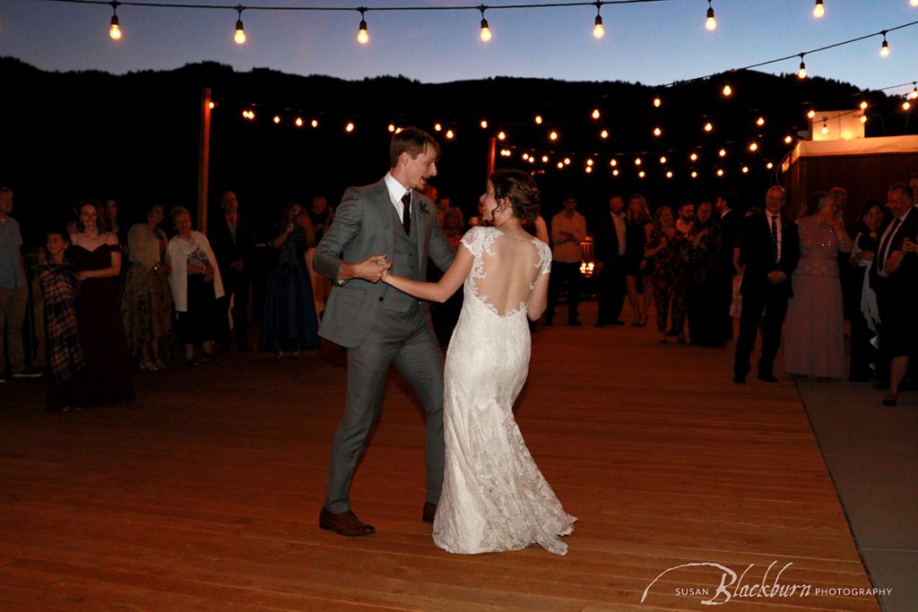 Utah Wedding Reception First Dance Photo