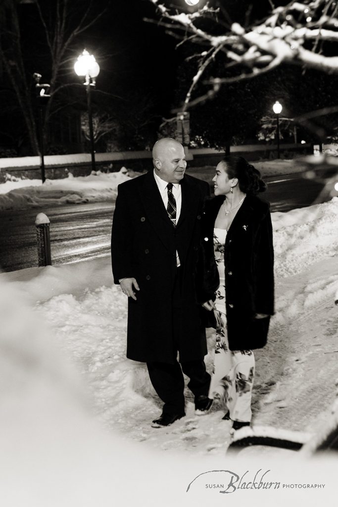 Snowy Winter Elopement Saratoga NY