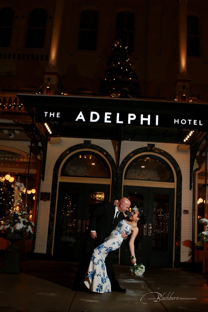 Snowy Winter Evening Elopement