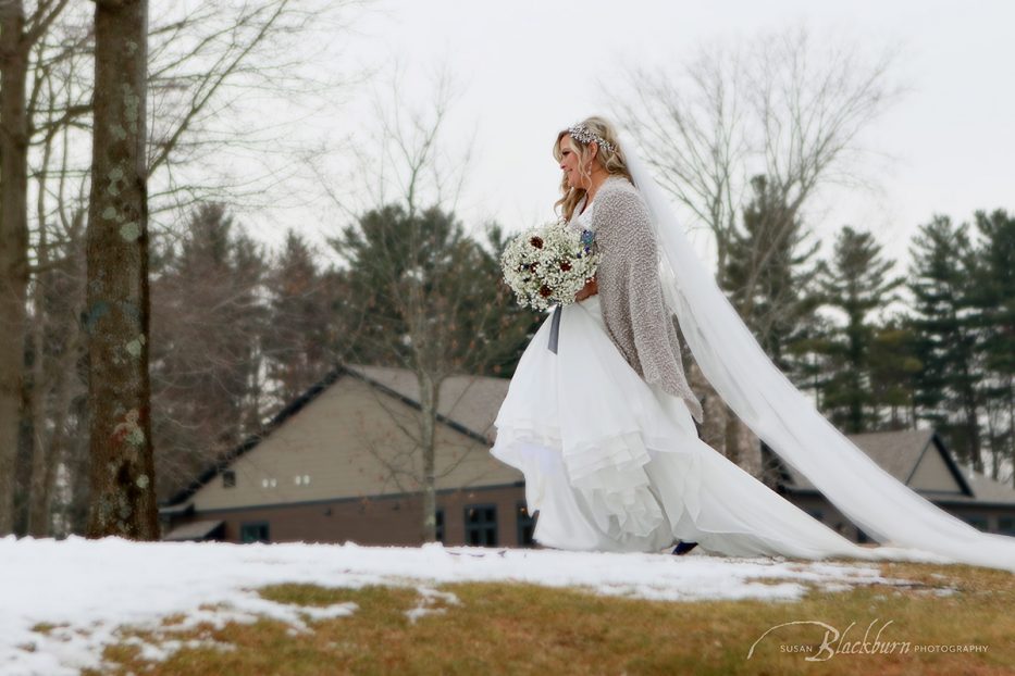 Saratoga NY Winter Wedding Photo