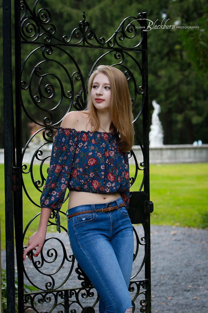 Yaddo garden senior Portrait