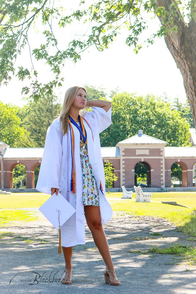 Cap and Gown Senior Photos Saratoga NY