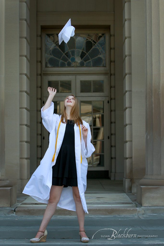 Saratoga NY Cap and Gown Senior Portraits