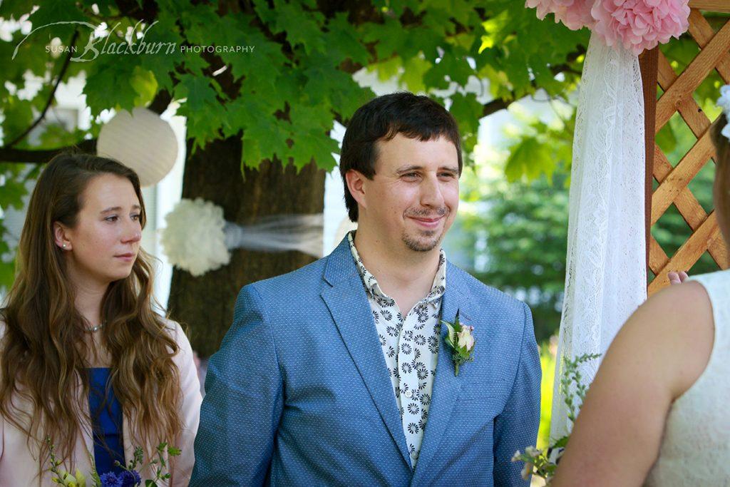 Saratoga NY Backyard wedding