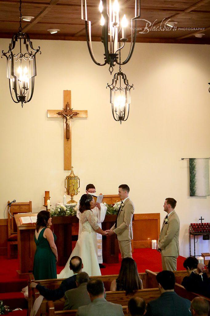 Church Wedding Ceremony Photo Saratoga NY
