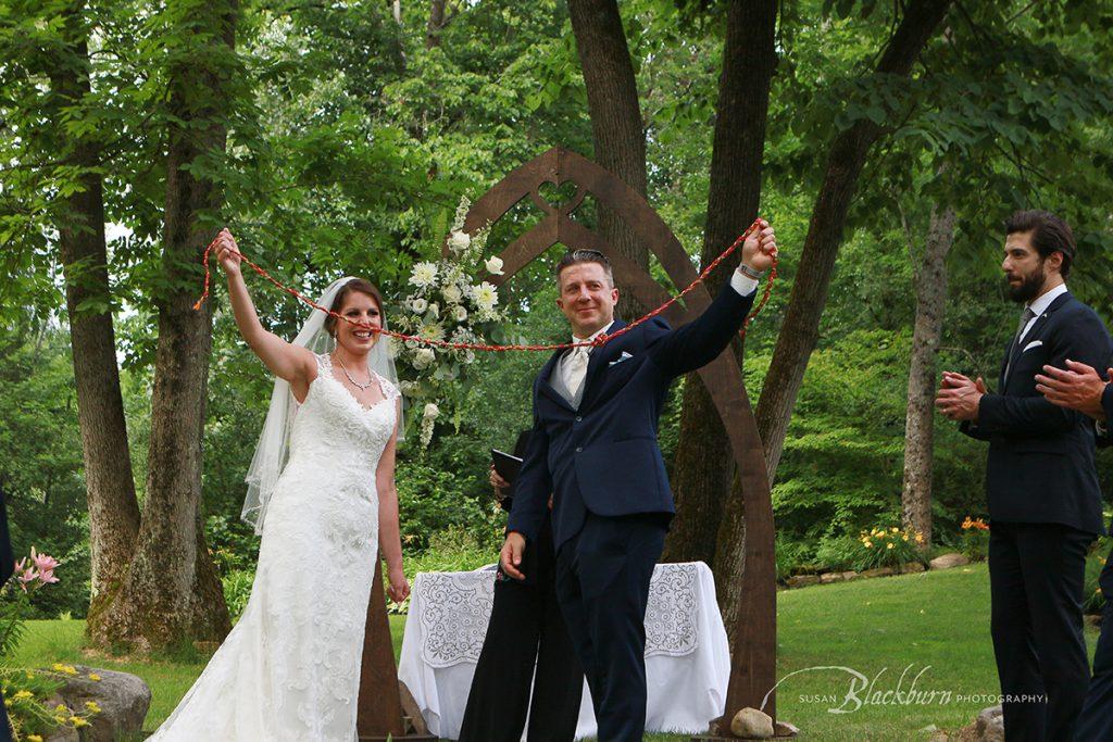 Summer Wedding Ceremony Photo Saratoga NY