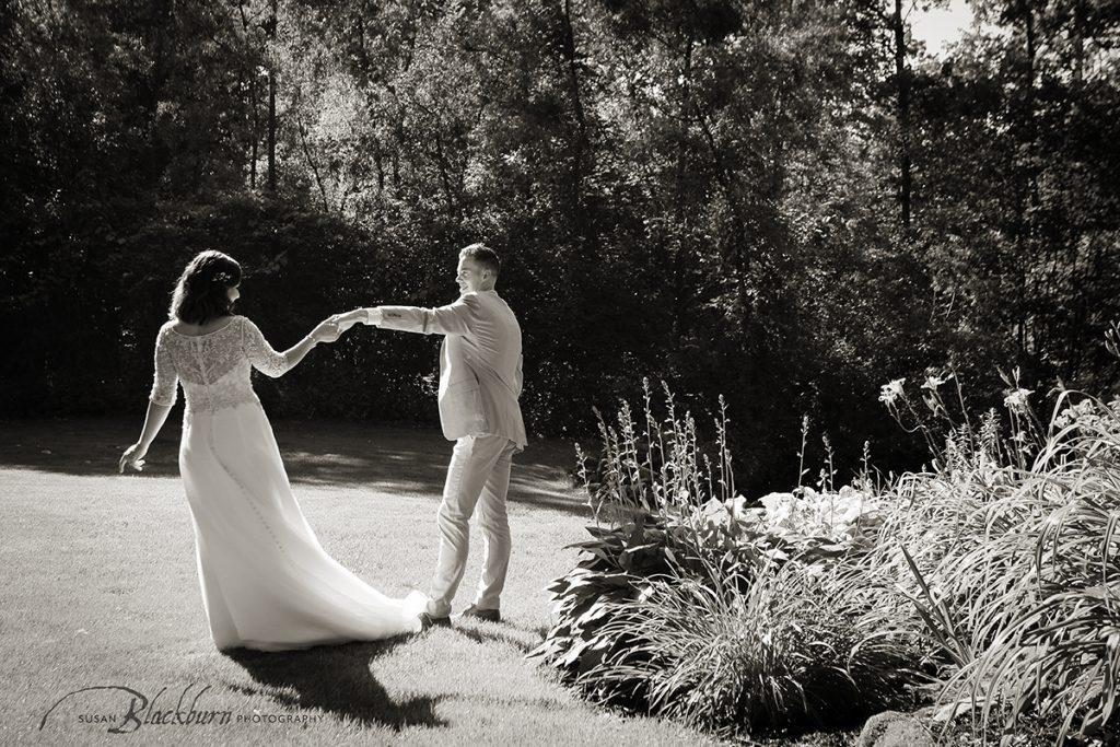 Black and White Intimate Wedding Photos