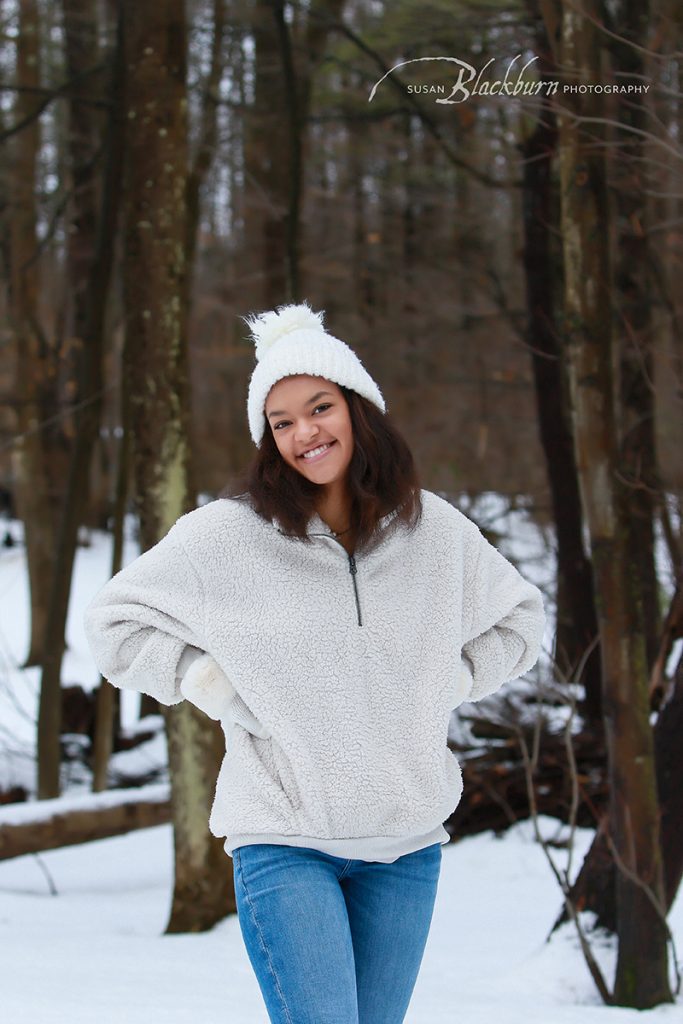 Winter Senior Portraits Saratoga NY