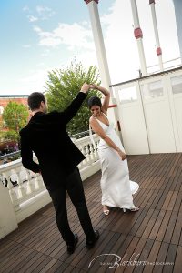 Bride and Groom Photo at the Adelphi Hotel Saratoga NY