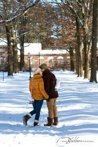 Engagement Session in the Snow Hall of Springs Saratoga NY