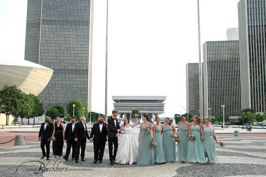 Albany NY State Plaza Wedding Photos
