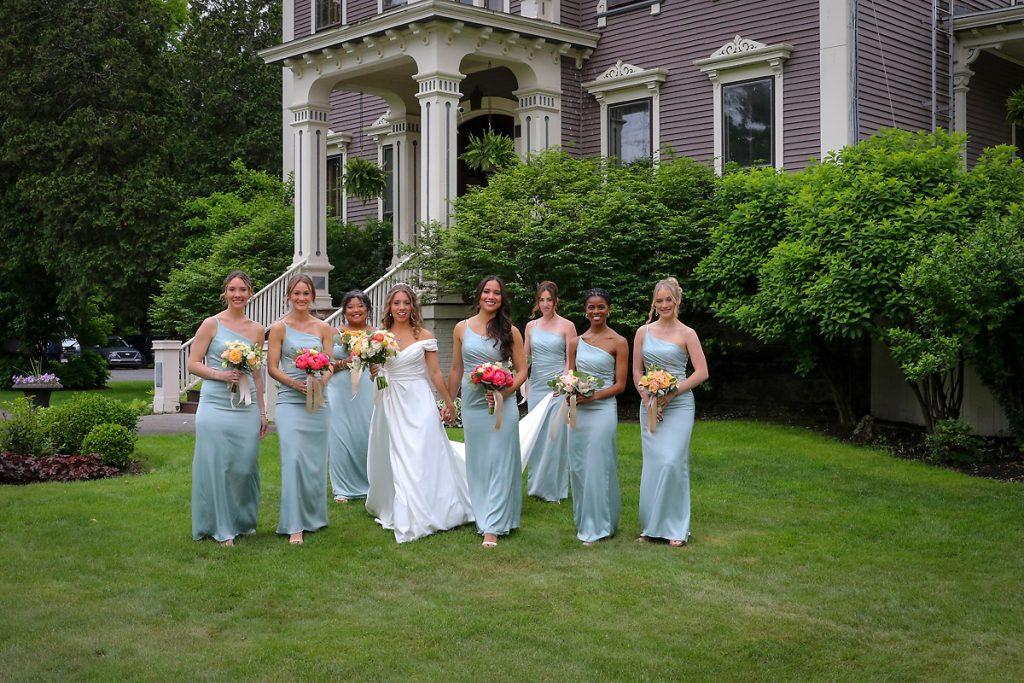 Bridal Party Photo at a Summer Wedding