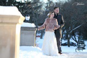 Canfield Casino Winter Wedding Photos