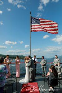 Lake George Destination Boat Wedding Photo