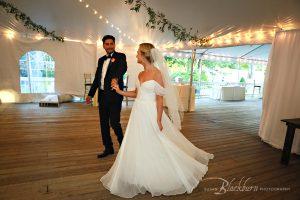 Saratoga Mansion tented wedding reception photos
