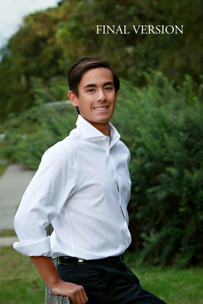 Saratoga NY HS Senior Boy Portrait Retouching