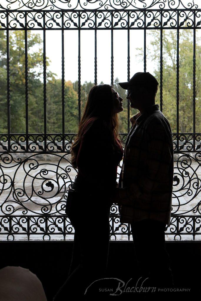 Saratoga Springs NY Engagement Photo at Yaddo