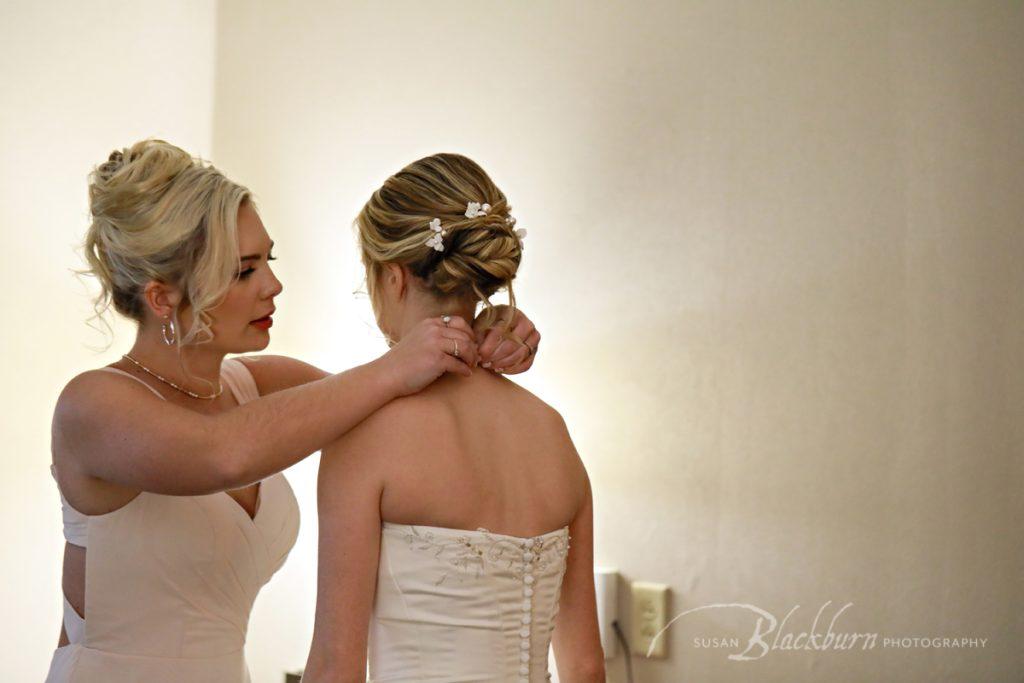 Saratoga Winter Wedding Getting Ready Photo