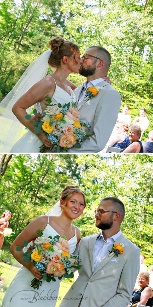Summer Saratoga NY Outdoor Wedding Ceremony Photos