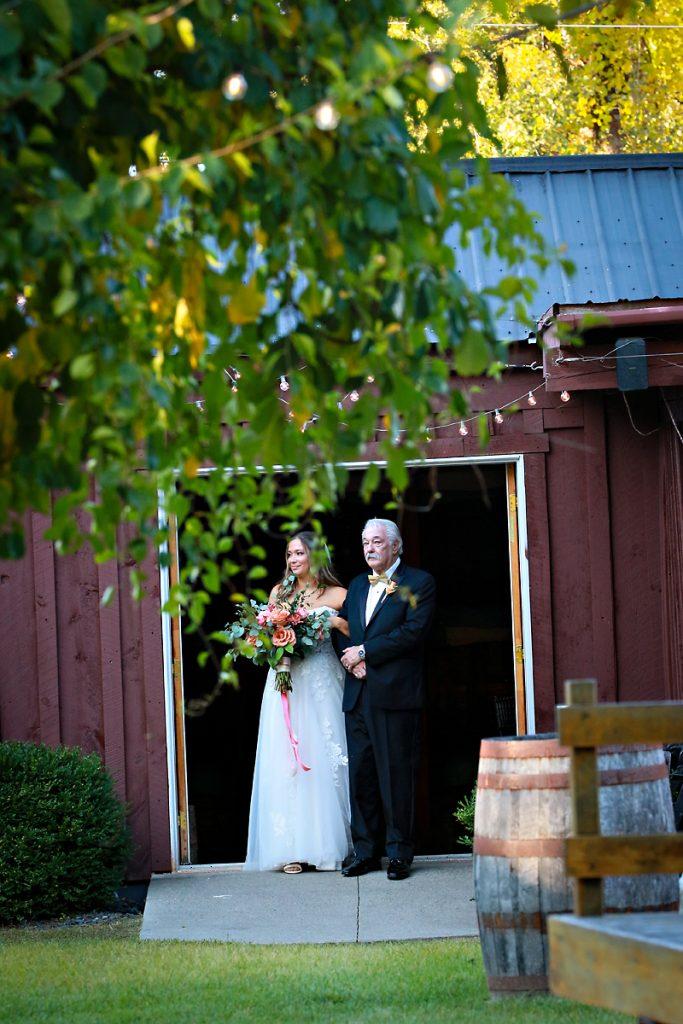 September Saratoga Winery Wedding Ceremony Photo