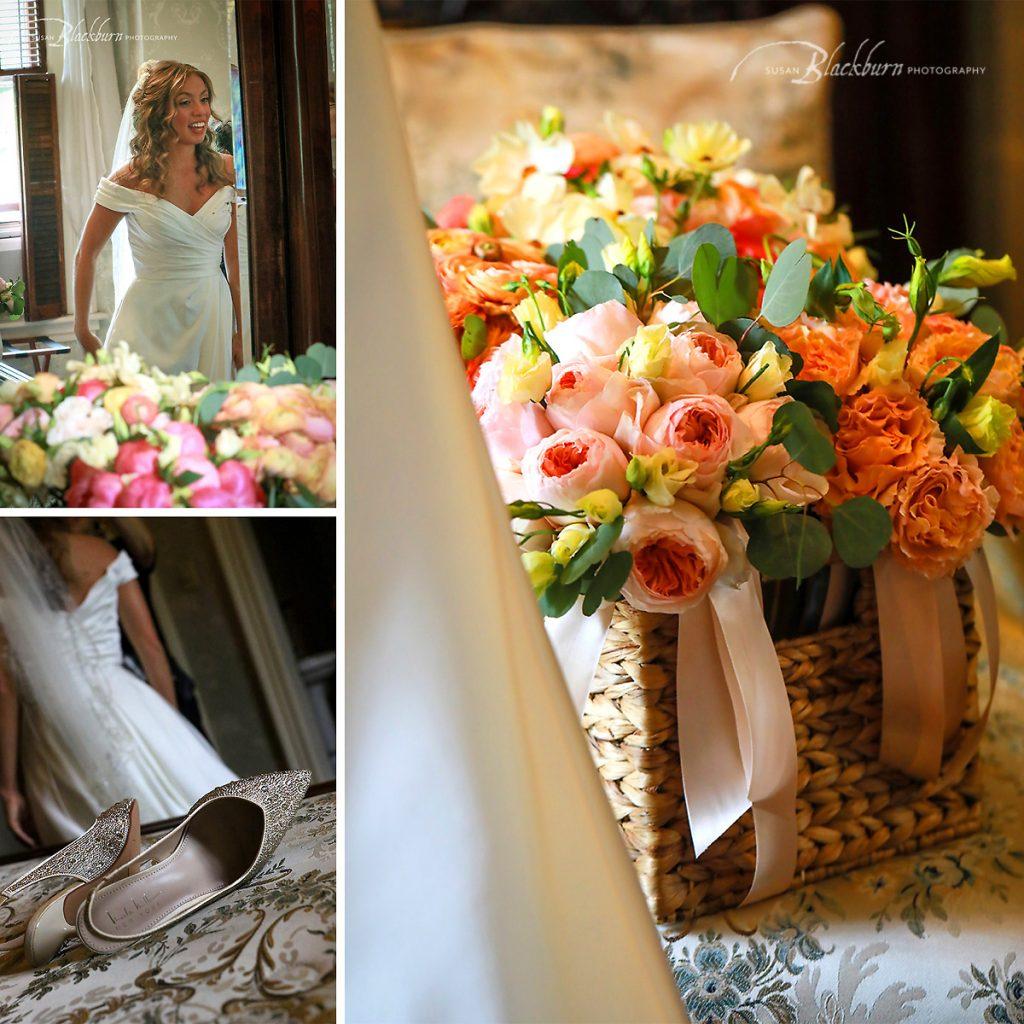 Bride Getting Ready Saratoga Mansion Inn