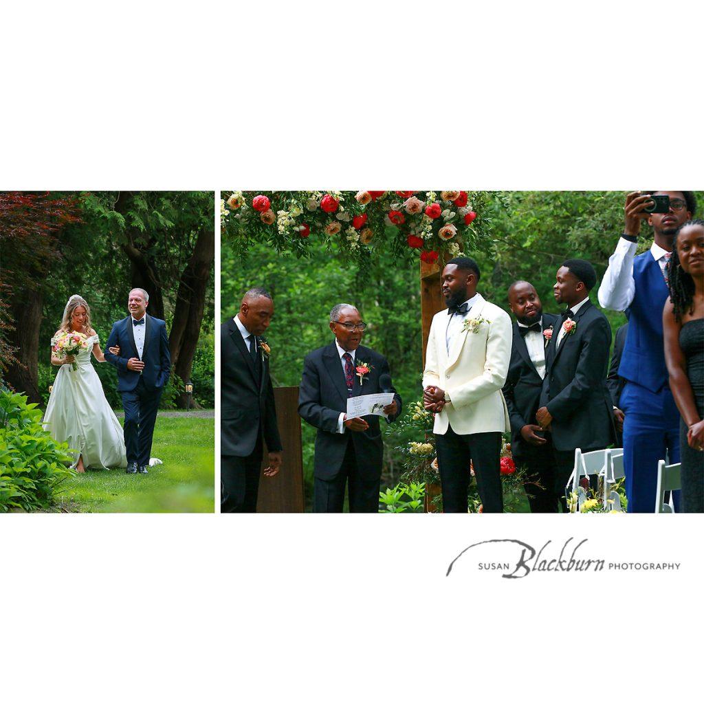 Garden Wedding Ceremony Photos Saratoga NY