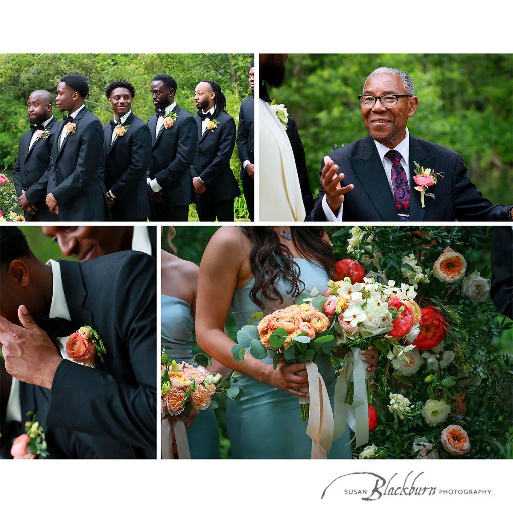 Saratoga Mansion Inn Garden Wedding Ceremony Photos