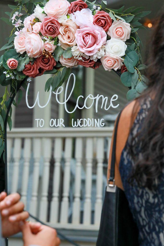 Summer Wedding Ceremony Detail Photo